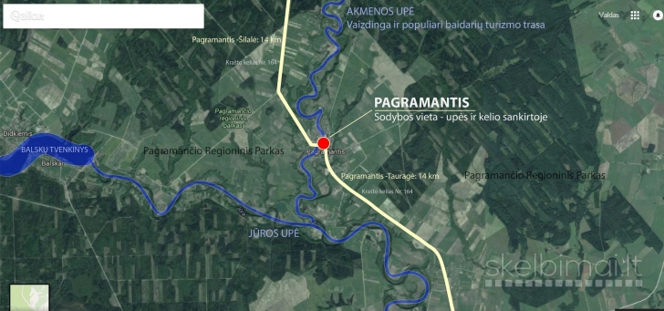 Parduodamas 16 arų sklypas su namu