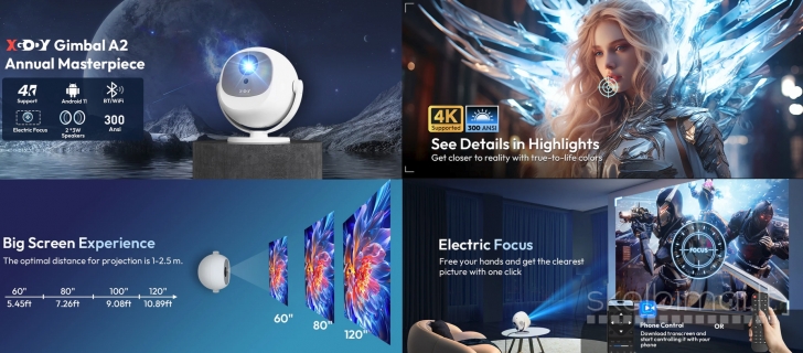 4K TV-PROJEKTORIUS+VIRŠ 2000 GOOGLE TV KANALŲ NEMOKAMAI!