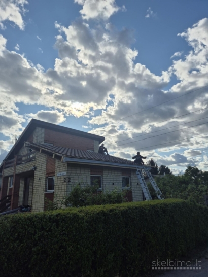 Šlaitinių stogų dengimas, renovacija.