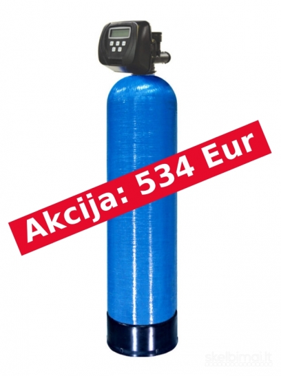 Geležies šalinimo filtras su automatinio valdymo vožtuvu Clack