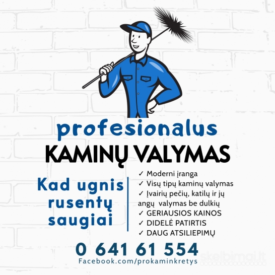 Kaminų valymas Vilnius, Širvintos 