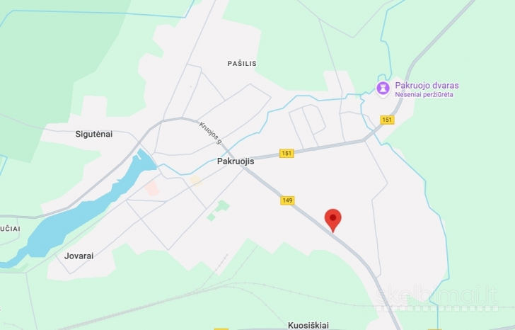 PARDUODAMAS 2 KAMBARIŲ BUTAS PAKRUOJYJE, STATYBININKŲ G. 13