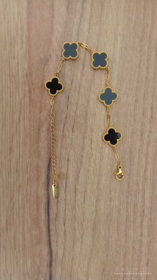 auksinė ir juoda Van Cleef apyrankė