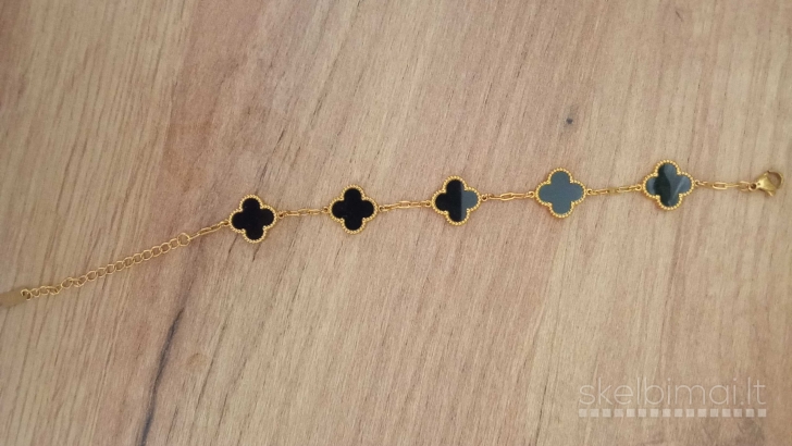auksinė ir juoda Van Cleef apyrankė