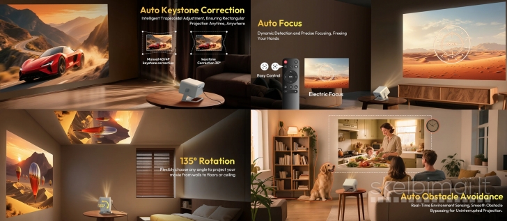 XGODY  A6 PRO 4K TV-PROJEKTORIUS+VIRŠ 2000 GOOGLE TV KANALŲ NEMOKAMAI!