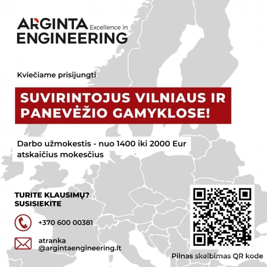 Suvirintojas su patirtimi