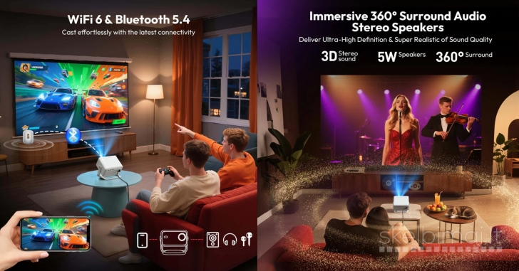 XGODY N6 PRO 4K TV-PROJEKTORIUS+VIRŠ 2000 GOOGLE TV KANALŲ NEMOKAMAI!