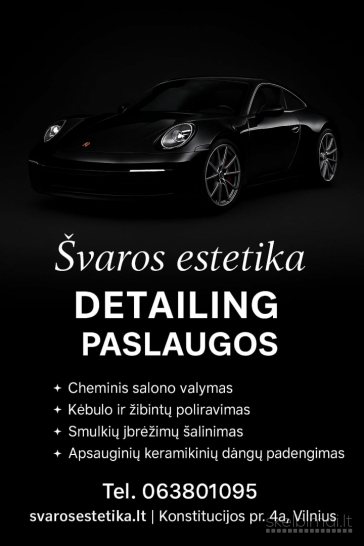 Švaros Estetika .Profesionalus automobilių švaros centras – Vilnius