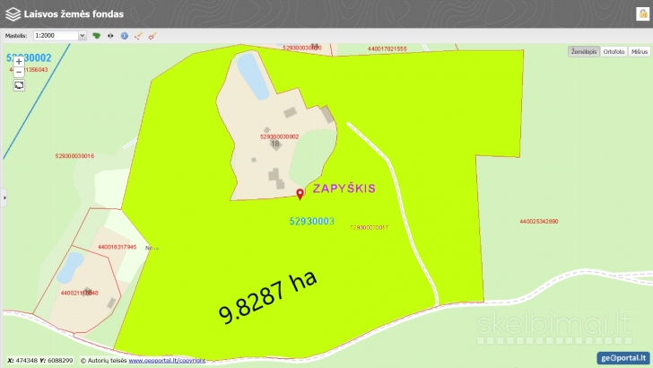 9.8287 ha miško sklypas Kauno r.