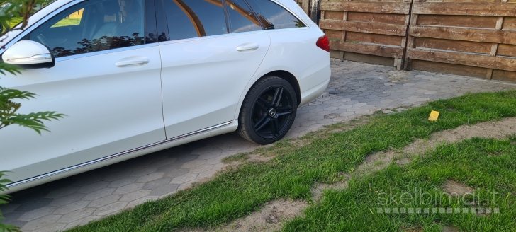  Mercedes benz C klasės R18 ratlankiai juodi matiniai