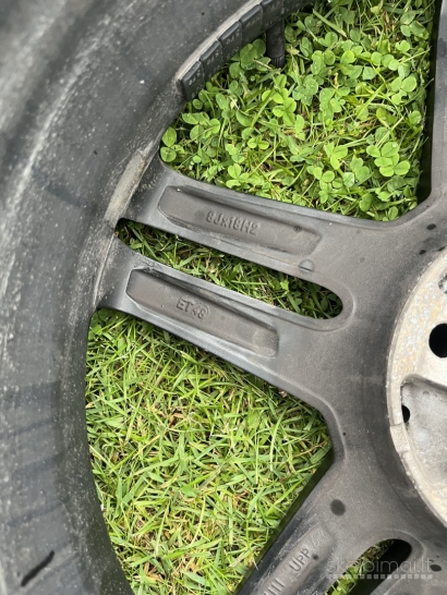 Mercedes benz C klasės R18 ratlankiai juodi matiniai