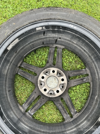  Mercedes benz C klasės R18 ratlankiai juodi matiniai