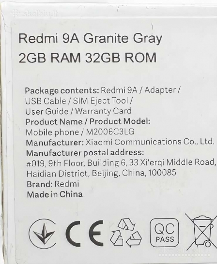 Xiaomi Redmi 9A
