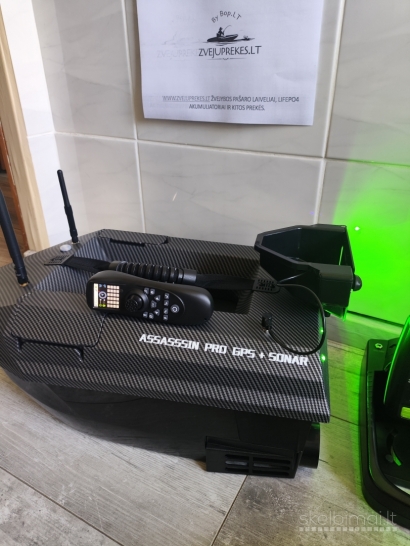 Naujas Assaissin GPS Pašaro jauko gabenimo laivelis Echolotas