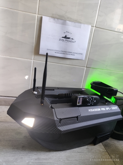 Naujas Assaissin GPS Pašaro jauko gabenimo laivelis Echolotas