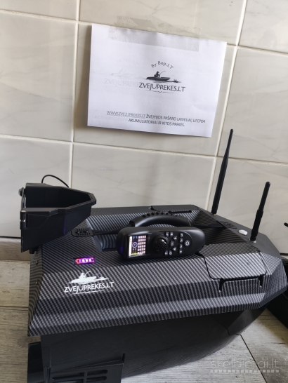 Naujas Assaissin GPS Pašaro jauko gabenimo laivelis Echolotas