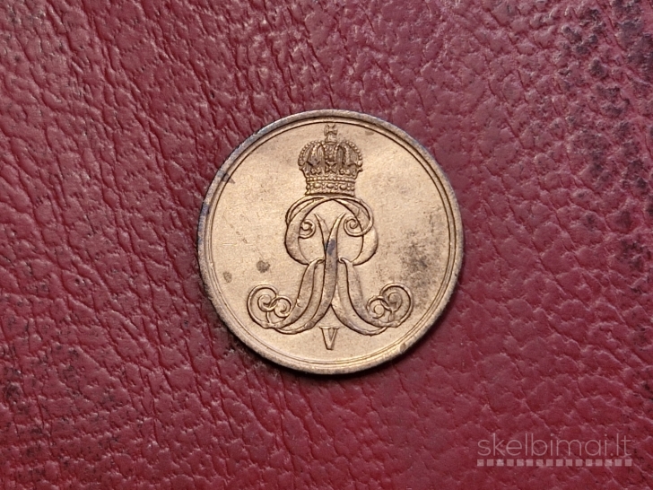 Hanoveris 1 pfenigas, 1862 KM# 233