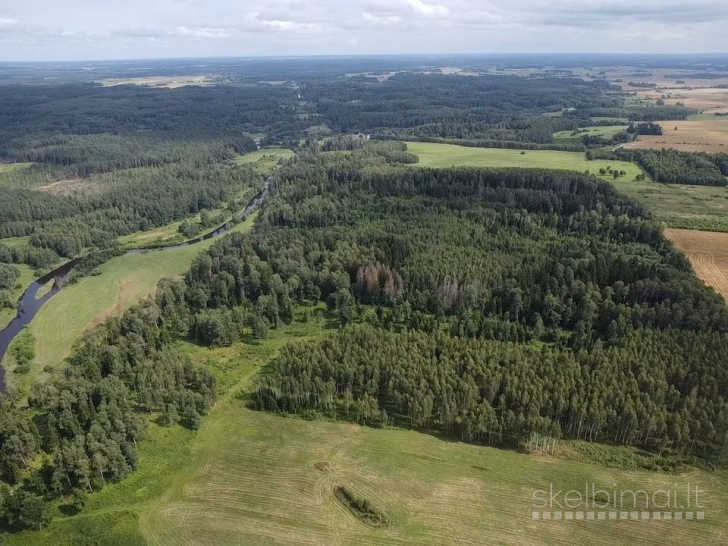 Žemės ūkio paskirties 6.57 ha su mišku Anykščių r.