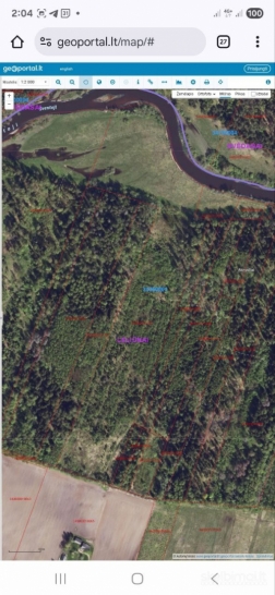 Žemės ūkio paskirties 6.57 ha su mišku Anykščių r.