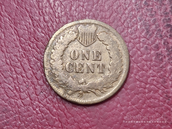 JAV 1 centas, 1907 KM# 90a Indėno galvos centas