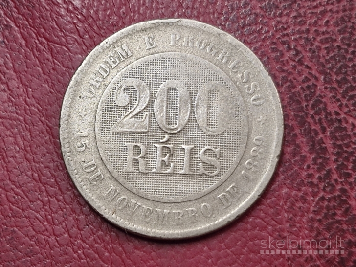 Brazilija 200 realų, 1897 KM# 493