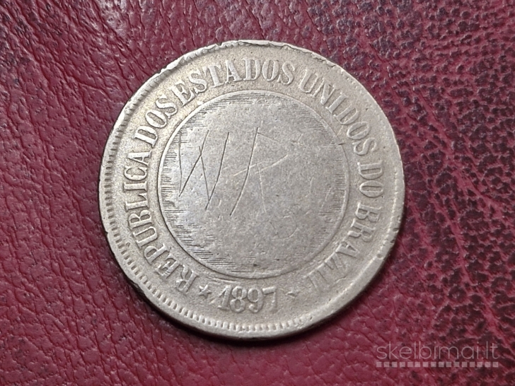 Brazilija 200 realų, 1897 KM# 493