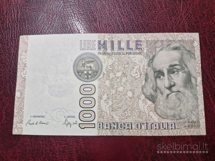 1,000 Lire 1988.10.20 Italija P-109b.2
