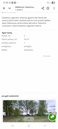 12 metrų statybinis vagonas