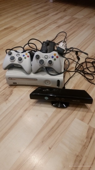 Xbox 360 atrišti RGH2 būdu, originalūs žaidimai, pulteliai, kinektai