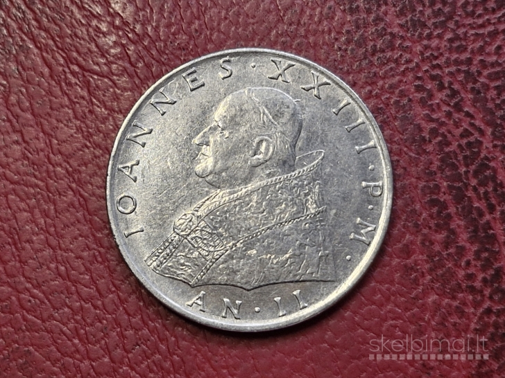 Vatikanas 100 lirų, 1960 KM# 64