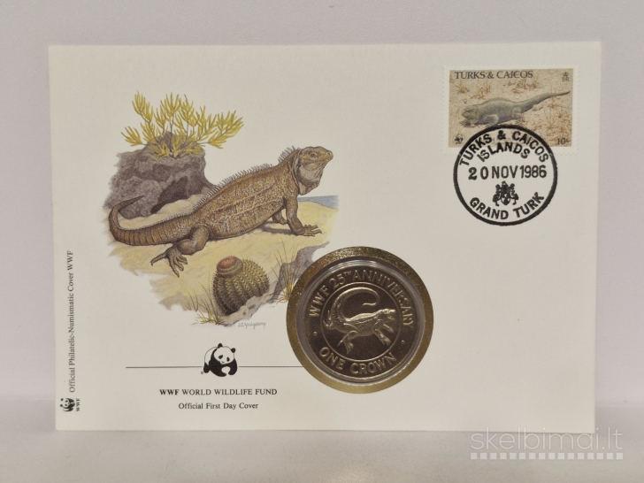 Terkso ir Kaikoso Salos 1 krona, 1988 KM# 64 voke