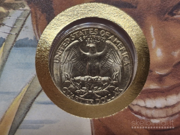 JAV ¼ dolerio, 1993P KM# 164a Numizmatiniame voke
