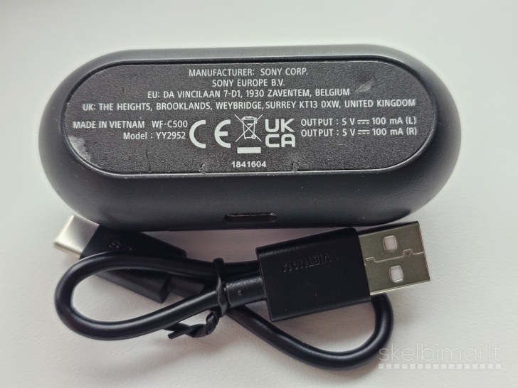 JBL Tune Flex + Sony WF-C500 ausinukai su defektais