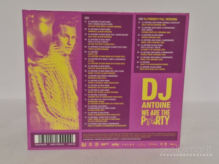 Dvigubas audio CD DJ Antoine – We Are The Party