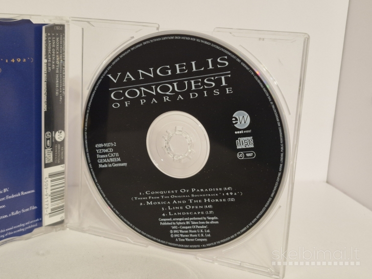 Audio CD single Vangelis – Conquest Of Paradise