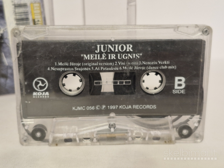 Audio kasetė MC Junior ‎– Meilė Ir Ugnis
