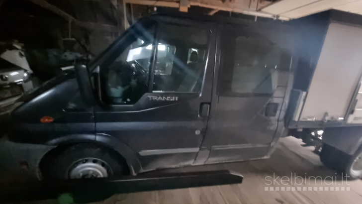 Ford Transit, dviguba kabina, daiktadėžės, bortinis, 3.2 l
