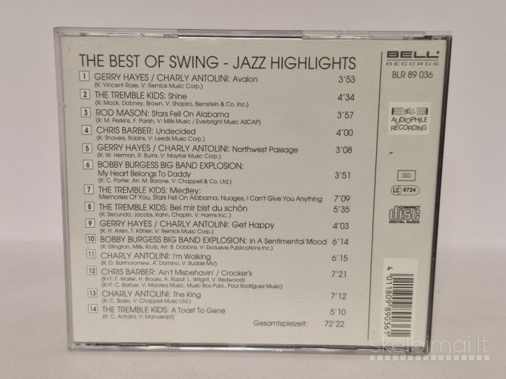 Audio CD Various ‎– The Best Of Swing - Jazz Highlights