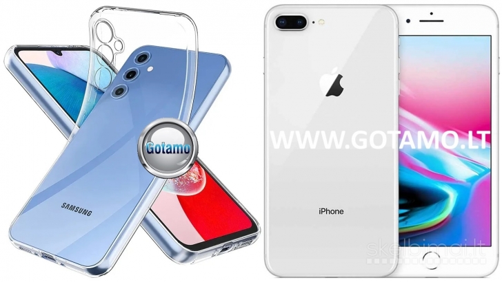 254 Skin silikoninis dėklas 1MM storio Apple iPhone 7 Plus, Apple iPhone 8 Plus