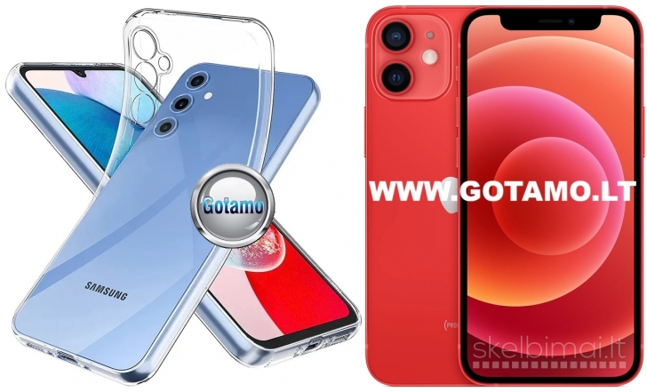 255 Skin silikoninis dėklas 1MM storio Apple iPhone 12 mini telefonui