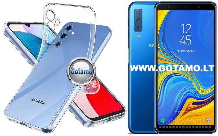 260 Skin silikoninis dėklas 1MM storio Samsung Galaxy A7 (2018) telefonui