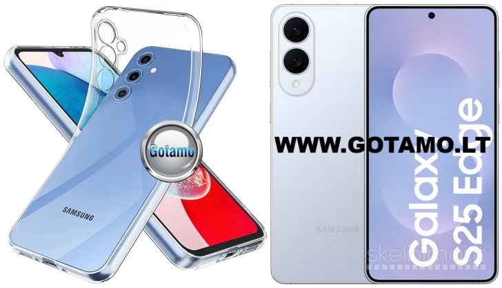262 Skin silikoninis dėklas 1MM storio Samsung Galaxy S25 Edge telefonui