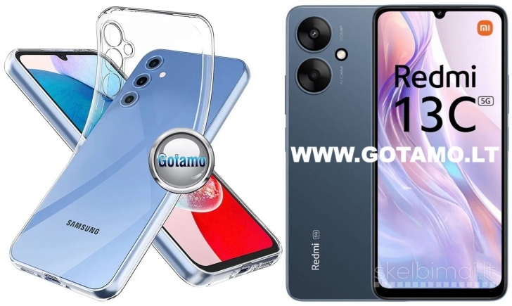 263 Skin silikoninis dėklas 1MM storio Xiaomi Redmi 13C 5G telefonui