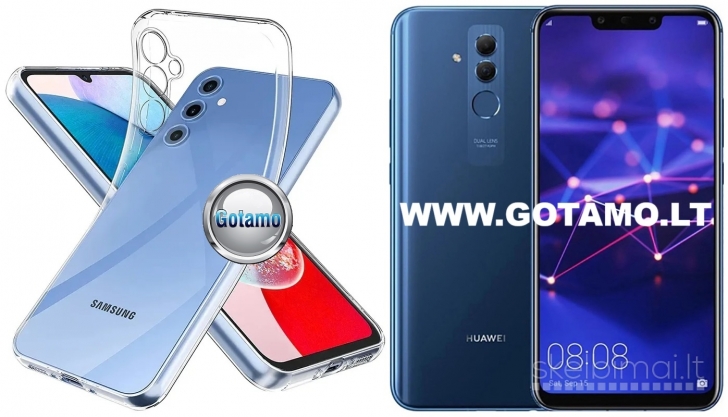 265 Skin silikoninis dėklas 1MM storio Huawei Mate 20 Lite telefonui