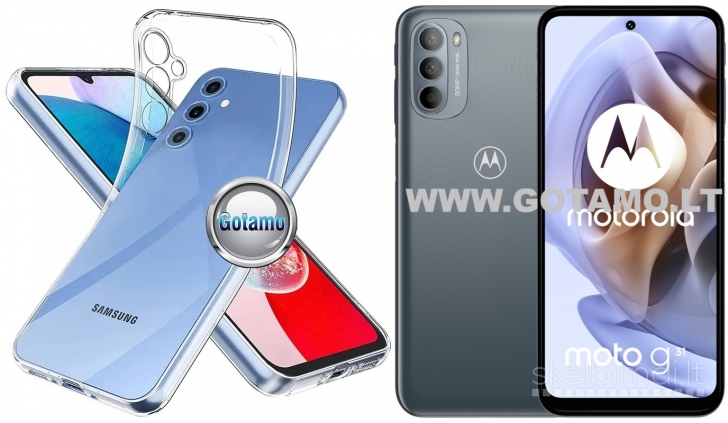 266 Skin silikoninis dėklas 1MM storio Motorola Moto G31, G41 telefonams
