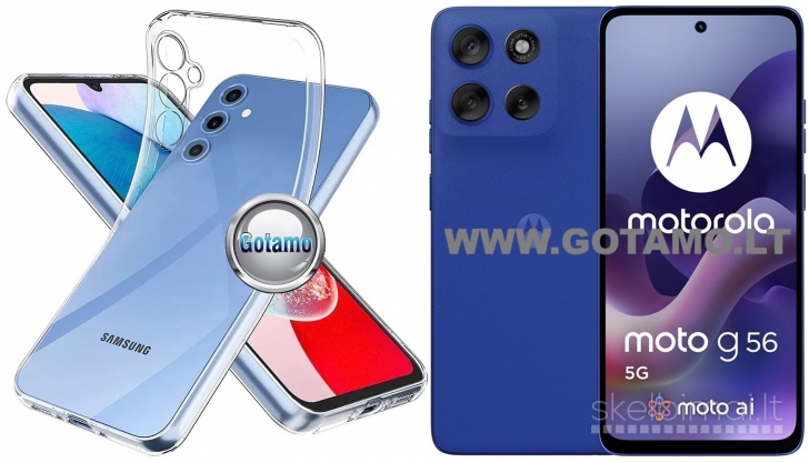 267 Skin silikoninis dėklas 1MM storio Motorola Moto G56 telefonui