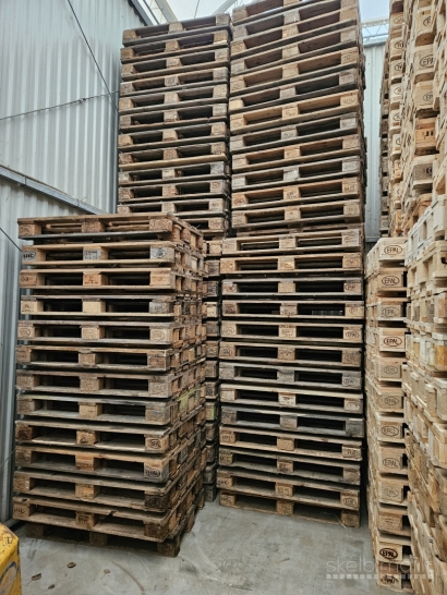 Euro padėklai, paletės, šarnyrinė tara padėklams, padėklų apvadai