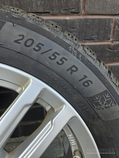 Michelin Alpin 6, 8mm, 4vnt, su diskais