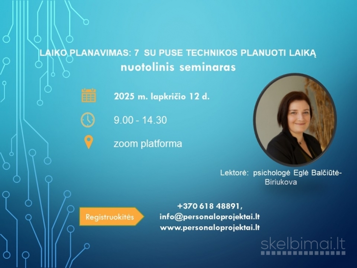 Laiko planavimas: 7 su puse technikos planuoti laiką
