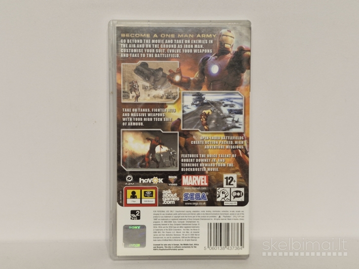 Žaidimas Iron Man PAL PSP